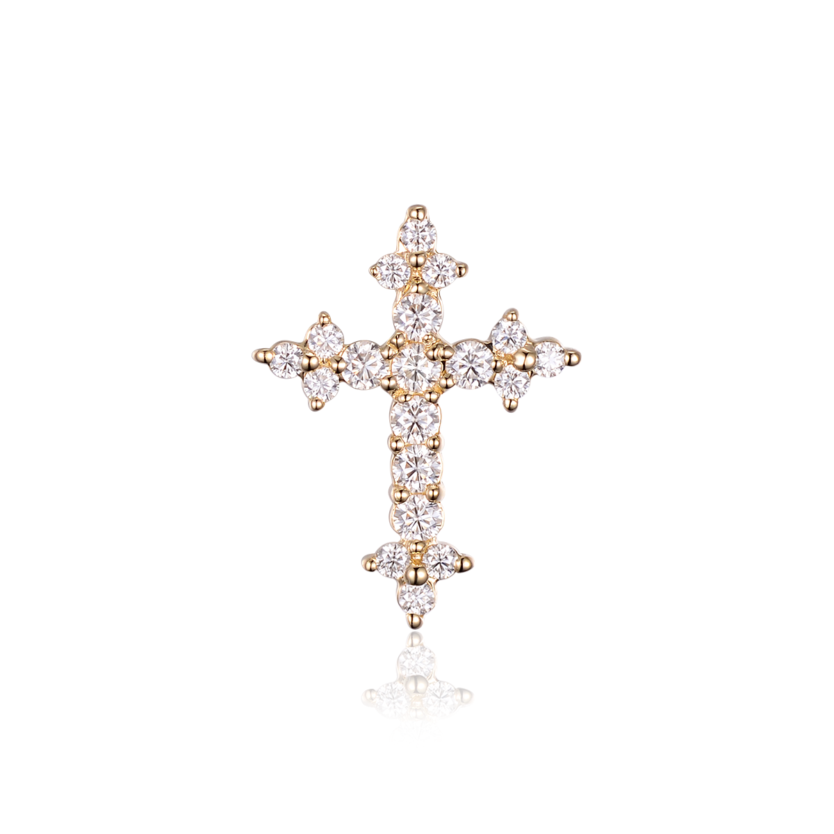 Gothic Diamond Cross Pendant