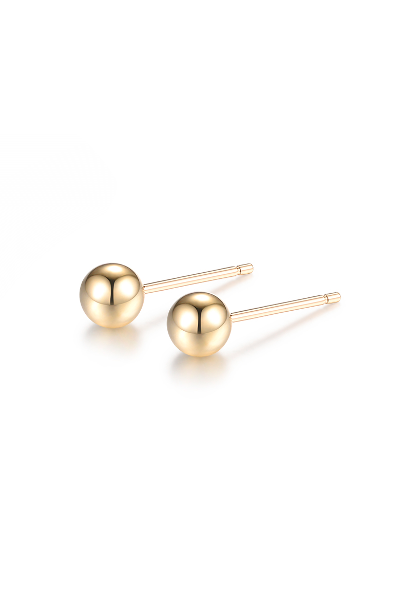 Classic Gold Orb Earring