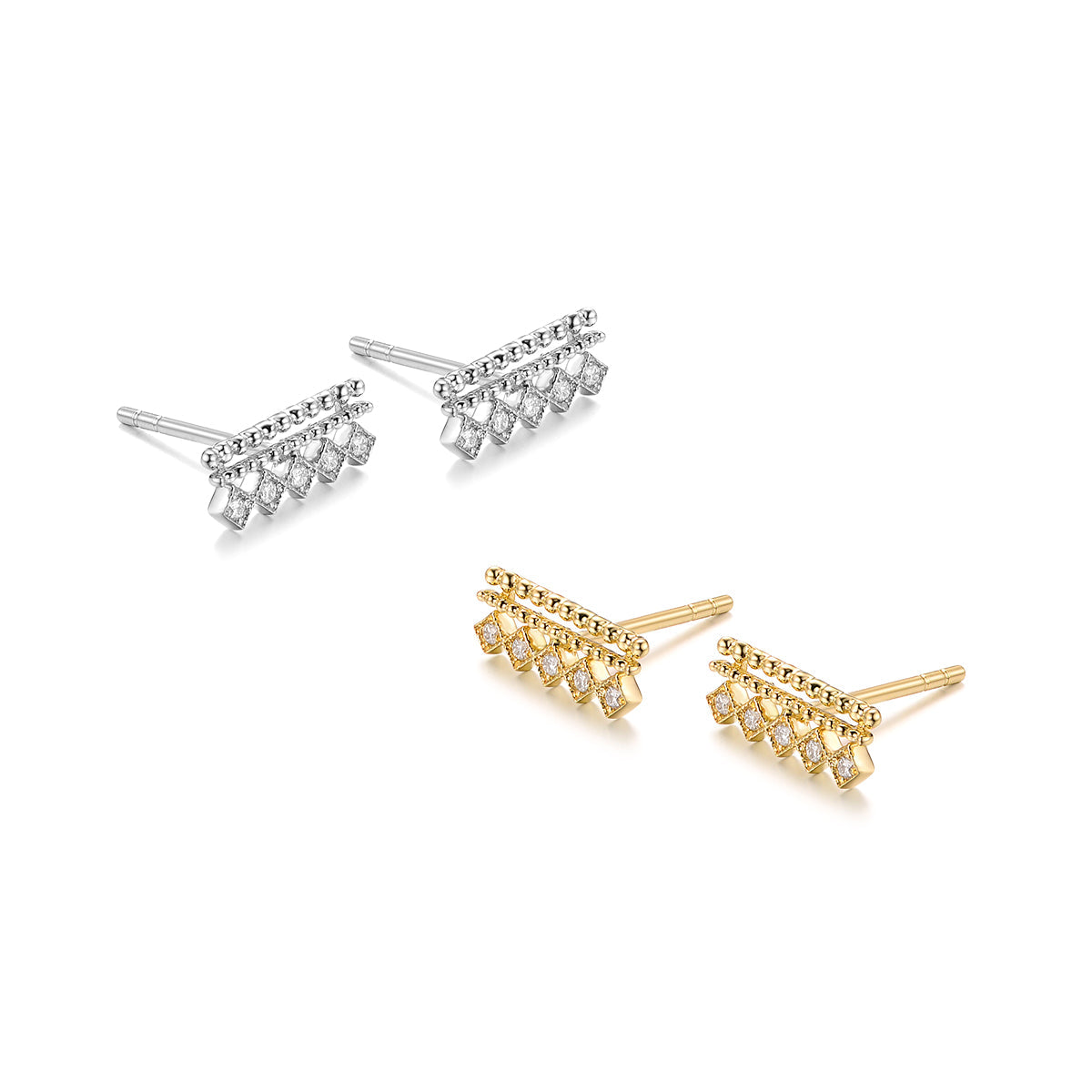 Diamond Lattice Earring