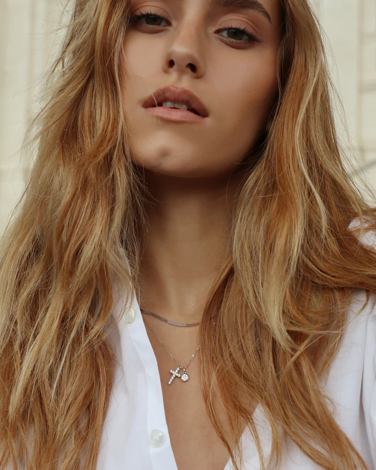 Perfect Love Diamond Cross Necklace