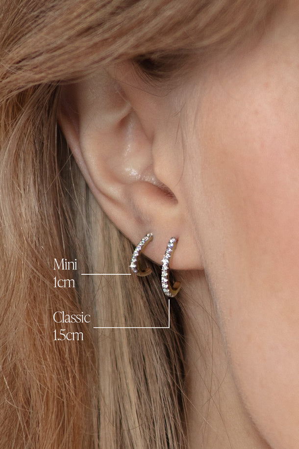 Classic Hook Diamond Huggie