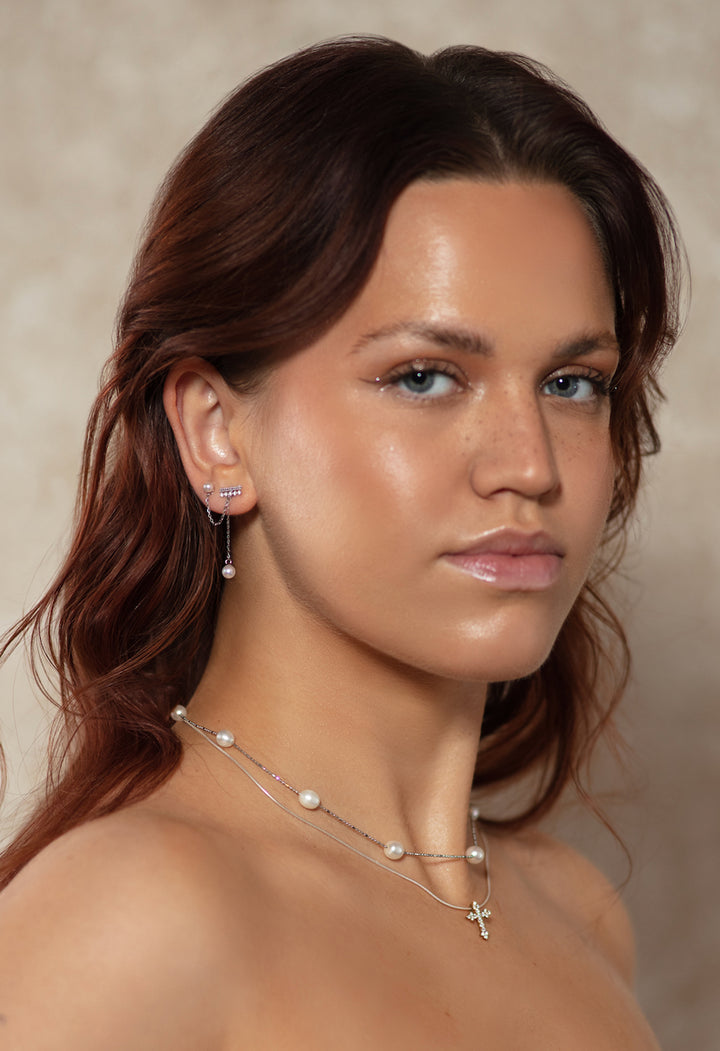 Diamond Lattice Earring