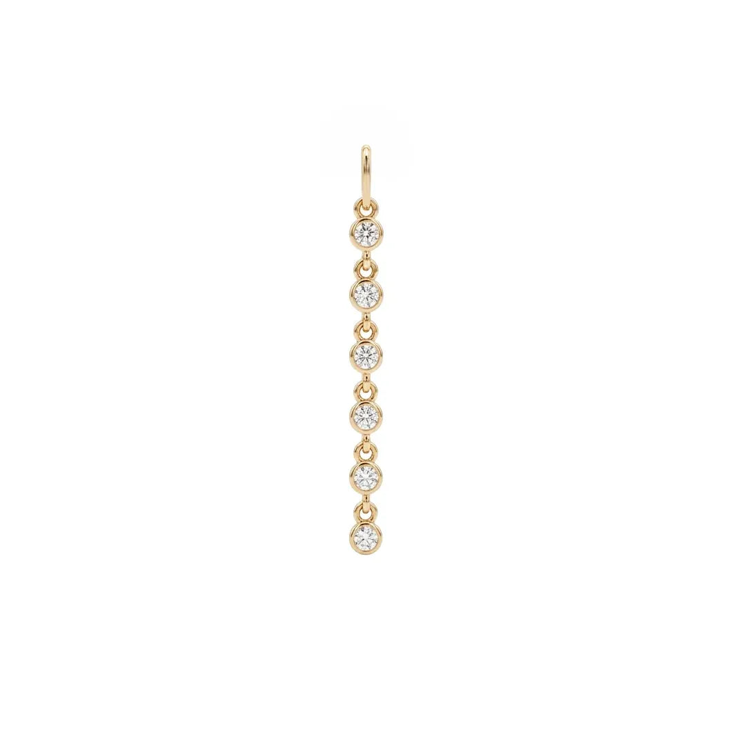 Linger Diamond Lariat Bezel Pendant