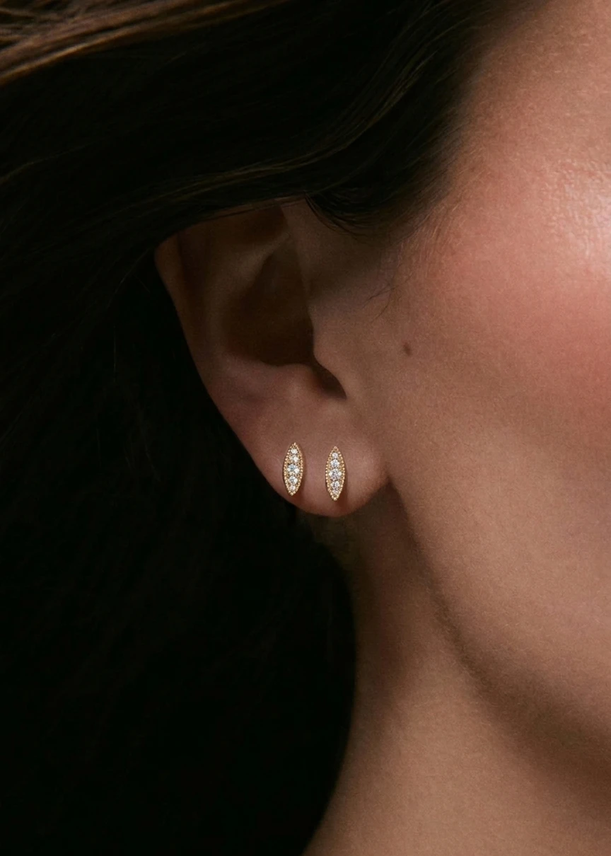 Diamond Marquise Earring