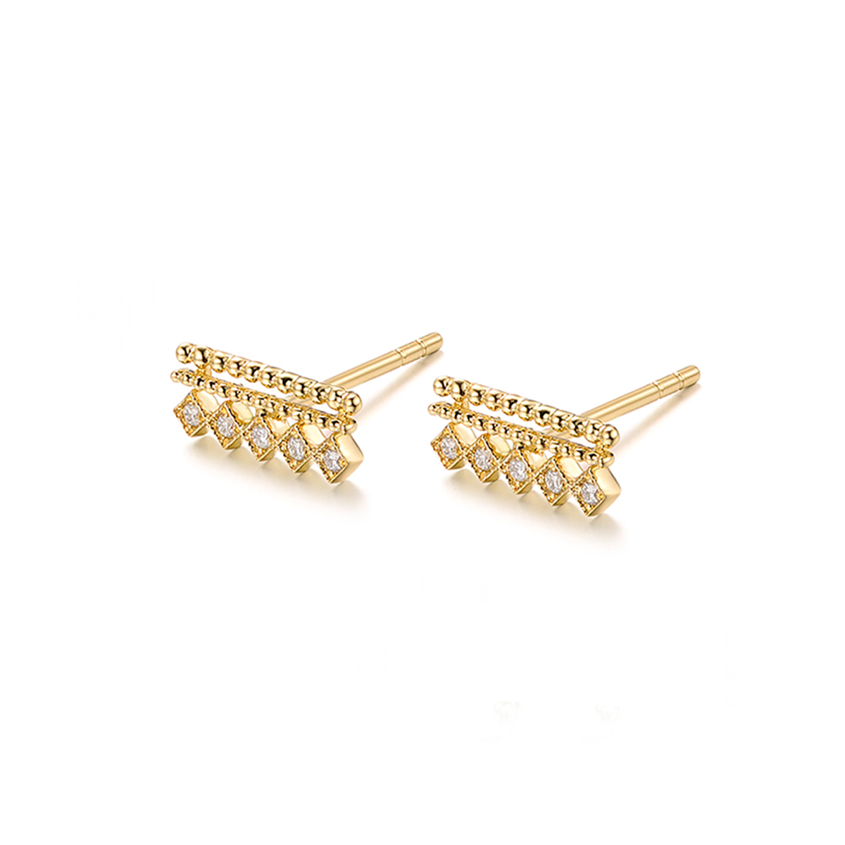Diamond Lattice Earring