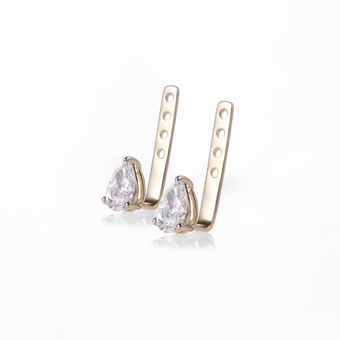 Pear Shaped Diamond Earring Enhancer