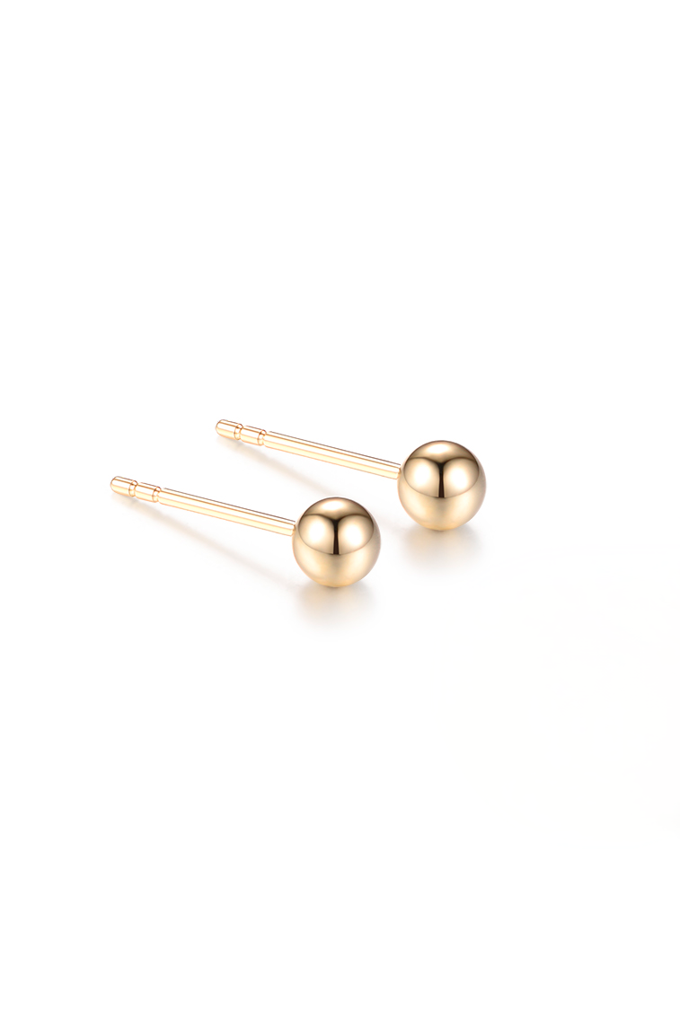 Gold Orb Earring