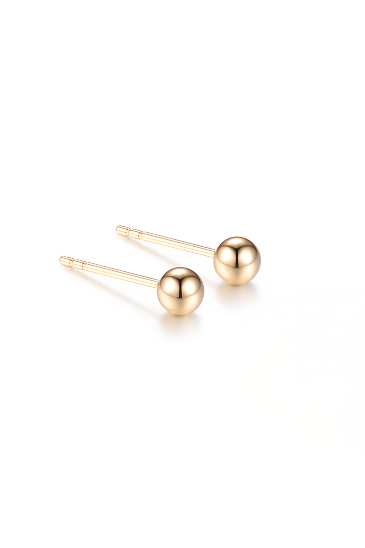 Gold Orb Earring