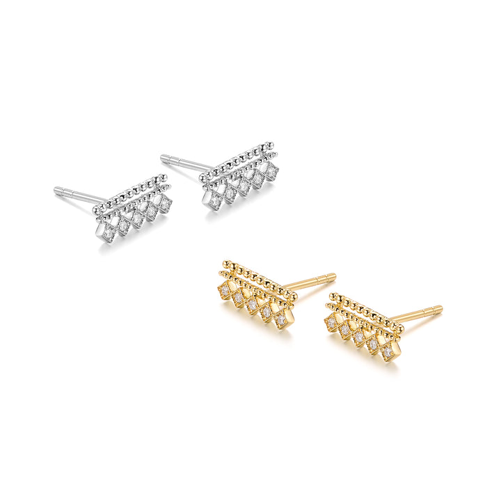 Diamond Lattice Earring